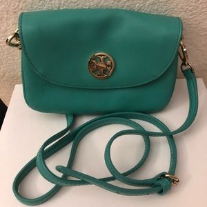 Turquoise Tory Burch Mini Crossbody